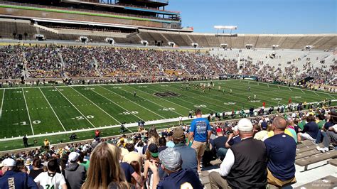 Notre Dame Stadium Detailed Seating Chart Elcho Table