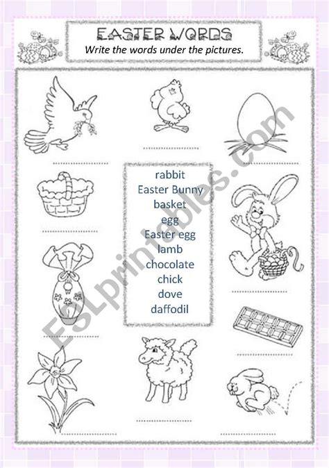 Easter Symbols ESL Worksheet By Chiaretta