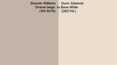 Sherwin Williams Diverse Beige Sw Vs Dunn Edwards Bone White