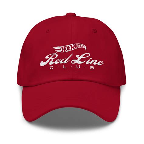 Hot Wheels® Red Line Club® 20th Anniversary Retro Logo Hat Red