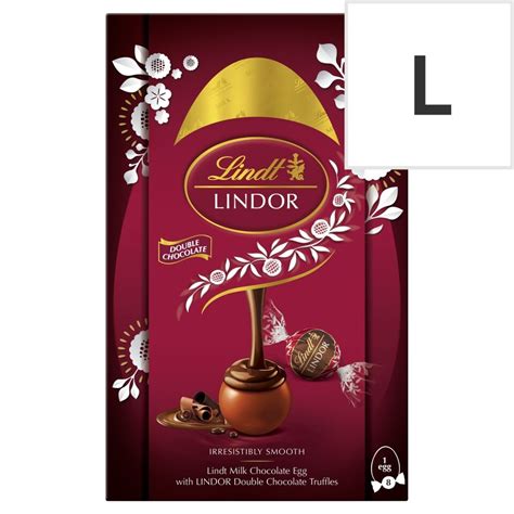 Lindt Lindor Milk Chocolate Egg And Double Chocolate Truffles 260g