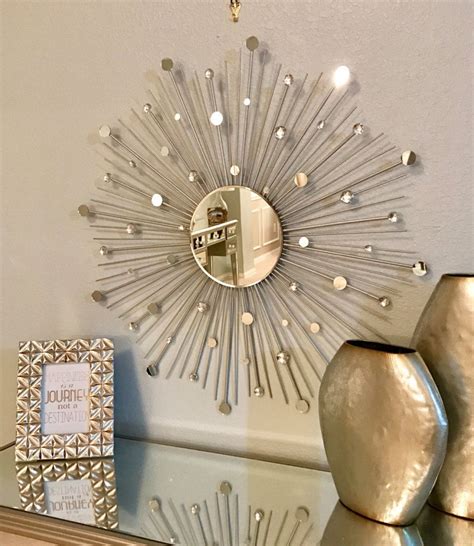 Glamorous Sunburst Starburst Mirror Etsy Silver Sunburst Mirror