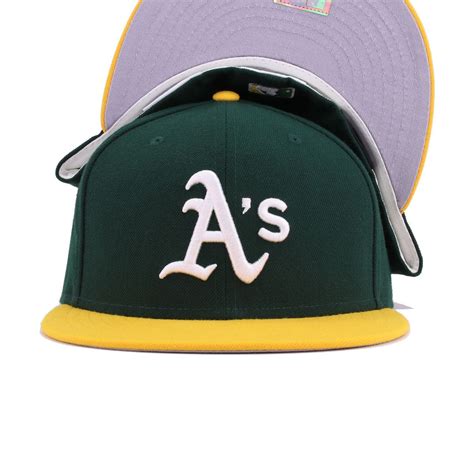 Oakland Athletics Dark Green A's Gold Cooperstown New Era 59Fifty Fitt – Hat Heaven