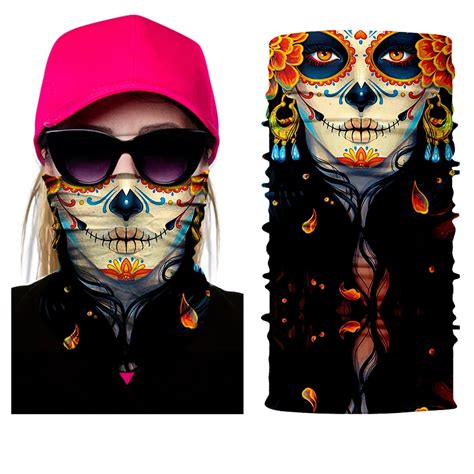 Half Face Skull Masks Motorcycle Riding Headwear