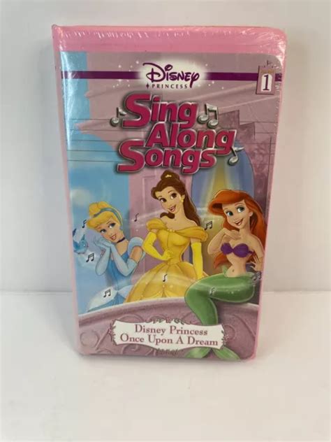 DISNEY VTG VHS Sealed Princess Sing Along Songs Vol 1 Once Upon A Dream