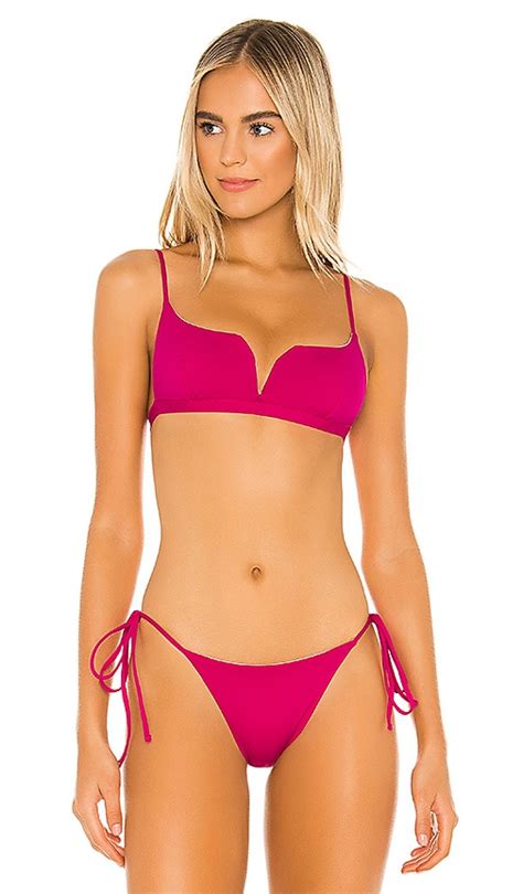 Kya Bae Reversible Bikini Top In Bellini Cabaret Revolve