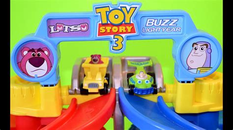 Fisher Price Disneypixar Toy Story 3 Big Spiral Speedway Youtube