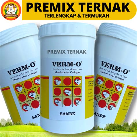 Jual Verm O Pot Kecil Bolus Obat Cacing Sapi Kerbau Spektrum