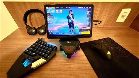 MONTEI MEU SETUP GAMER MOBILE DOS SONHOS Teclado E Mouse No Celular