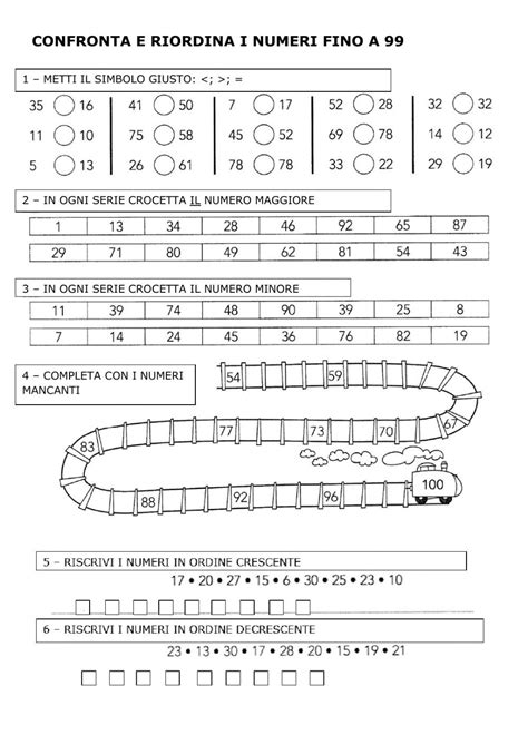 Quanti Numeri Fino A 99 Worksheet Math 2 School Subjects Google