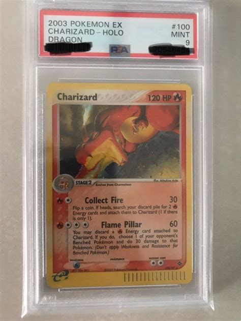 Pokemon Card Vintage Slab Charizard Ex Dragon Brillant Star Vivid