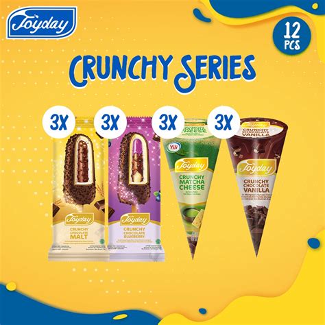 Jual Joyday Ice Cream CRUNCHY SERIES Indonesia Shopee Indonesia