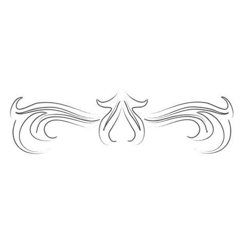 Hand Drawn Ornate Divider Png And Svg Design For T Shirts