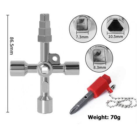 4 Voies Clé Multifonction Multifonction Clé en Croix Universelle Clé
