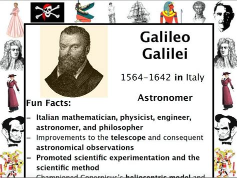 Galileo Galilei Packet And Activities Important Historical Figures