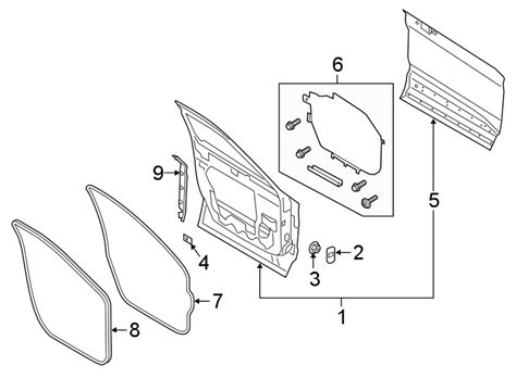 Ford Police Interceptor Utility Door Assembly Door Shell Front