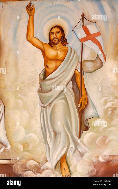 La peinture Jésus Christ ressuscité Photo Stock Alamy