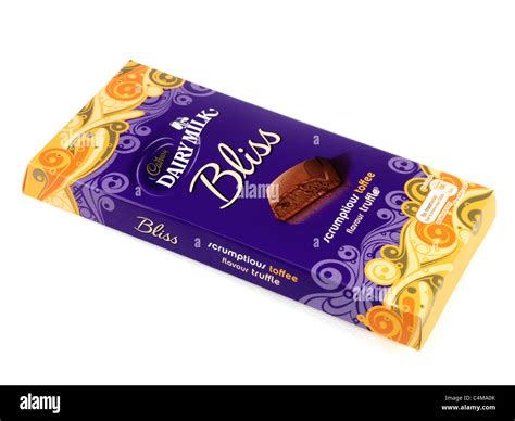 Cadburys Dairy Milk Bliss Toffee Chocolate Bar Stock Photo Alamy