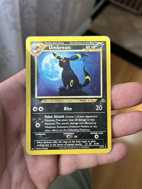 Pokémon TCG Umbreon Neo Discovery 13 Holo Unlimited Holo Rare eBay