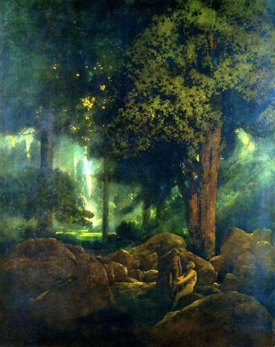 Reproducciones De Pinturas Adán Y Eva De Maxfield Parrish Inspirado