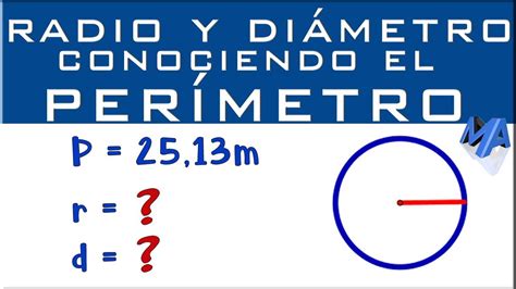 Como Calcular El Diametro De Un Circulo A Partir Del Perimetro