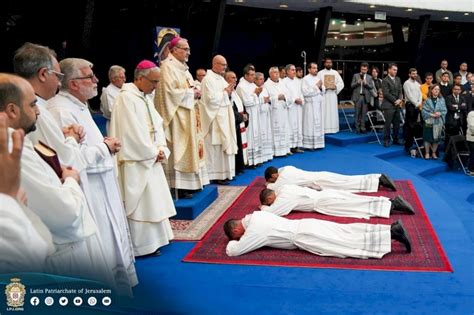 Tre Nuovi Diaconi Per La Diocesi Di Terra Santa Seminario Redemptoris