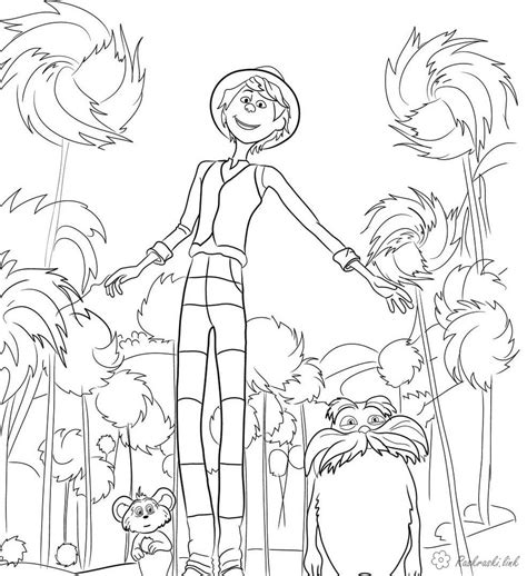 Lorax Free Coloring Pages Online Print