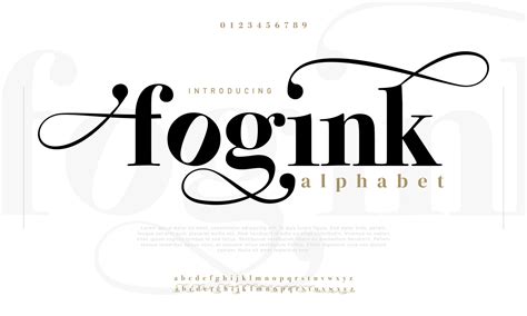 Fogink abstract Fashion font alphabet. Minimal modern urban fonts for ...