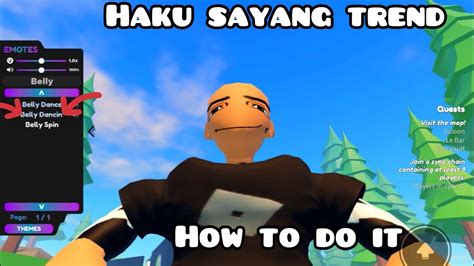 How To Do The Haku Sayang” Trend In Roblox Youtube