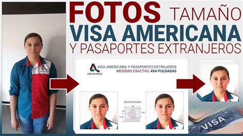 FOTOS PARA VISA AMERICANA 2X2 PULGADAS, PASAPORTE EXTRAJERO, CARNET DE ...