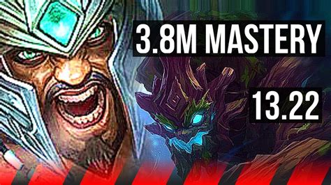 TRYNDA Vs MAOKAI TOP 3 8M Mastery 6 Solo Kills 600 Games KR