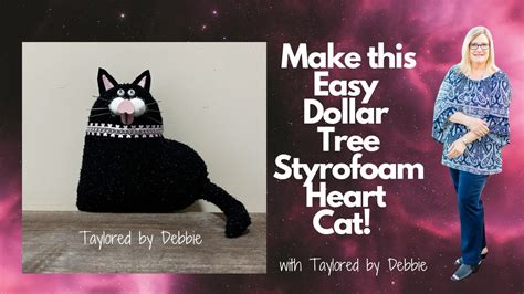 Heart Cat Cat Heart Dollar Tree Foam Heart Ideas How To Make