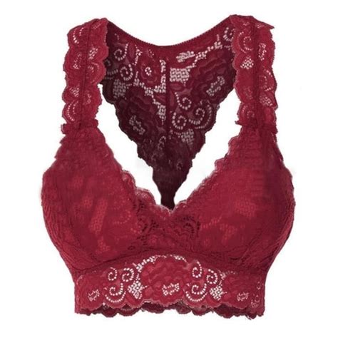 Soutien Gorge Large Bretelle Florale En Dentelle Pour Femmes Soutien