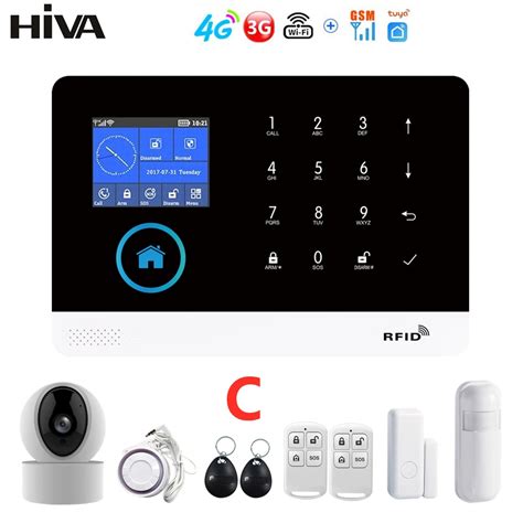 Pg 103 4g 3g Gsm Wireless Alarm System With Ip Camera Tuya Smartlife