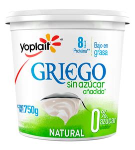 Yoplait Griego YOGHURT GRIEGO BATIDO NATURAL SIN AZÚCAR Yoplait