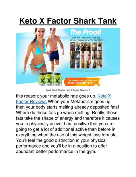 Ppt Keto X Factor Shark Tank Powerpoint Presentation Free Download