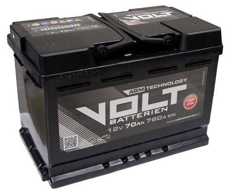 Akumulator Volt AGM 12V 70Ah 760A P L3 570 375 za 600 zł z Jaktorów