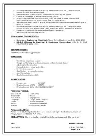 Sunil Cv Pdf