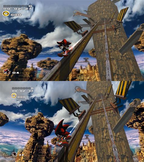 Sky Rail Comparison Image Sonic Adventure 2 Neuro AI HD Texture Pack