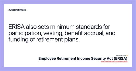 employee retirement income security act erisa awesomefintech blog