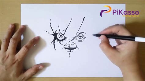 How To Draw Chucky Face Youtube