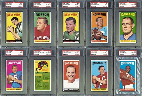 Lot Detail 1965 Topps Football Complete Set With 26 PSA Graded