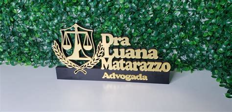 Placa Profissão Advogado a mdf Acrílico Espelhado Elo7