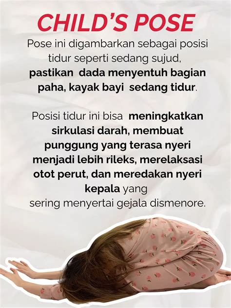 5 POSISI TIDUR UNTUK MENGURANGI NYERI HAID Galeri Diposting Oleh