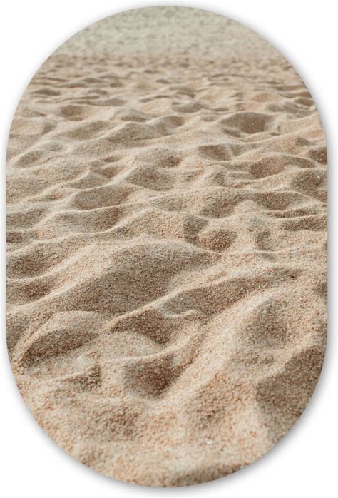 Wall Oval Décoration murale Plastique Tableau Ovale Sable Plage