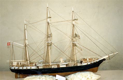 Sailing Ship Model - Auxiliary Barque, 'Alsen'