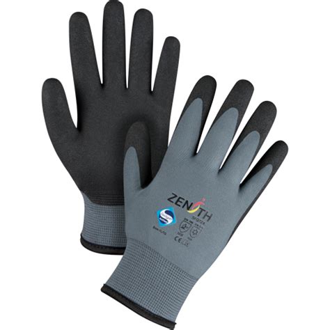 Zenith Safety Products Zx 30° Premium Coated Gloves 10x Large Pvc Coating 15 Gauge Nylon