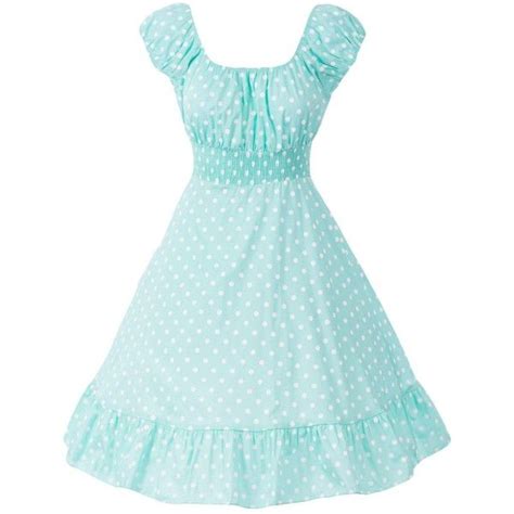 Sidecca Retro 1950s Polka Dot Smock Swing Dress Plus Size 35 Liked On Polyvore Featuring