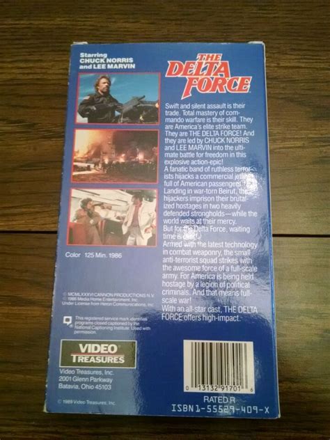 The Delta Force VHS 1986 Chuck Norris Lee Marvin EBay