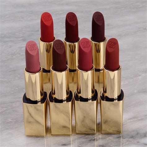 Estee Lauder Pure Color Lipsticks Creme And Matte Swatches